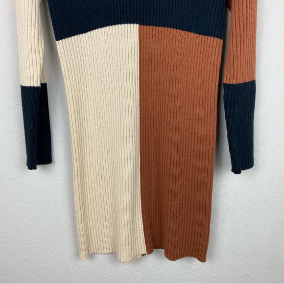 Andree by Unit Midi Color Block Sweater Dress NWOT - Picture 2 of 5